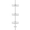 4-Tier Tension Corner Shower Caddy for Bathroom