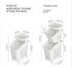 Stitched Laundry Basket Household Dirty Clothes Storage Basket Bathroom Partition Floor to Floor Shelf Narrow